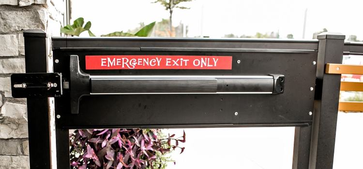 emergency push bar installation in El Cajon